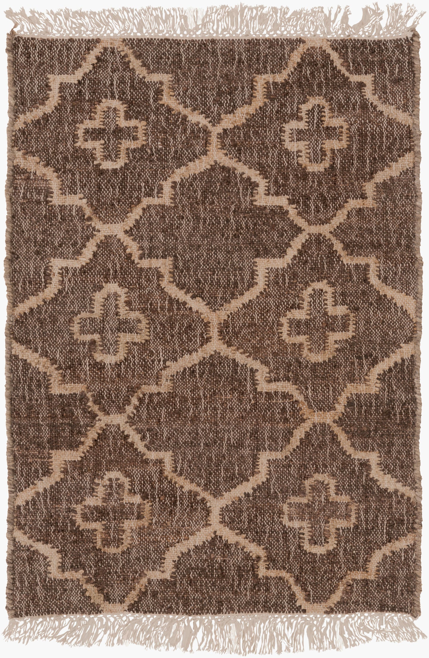 Laural LRL-6011 Alfombra decorativa de yute hecha a mano de 2' x 3'