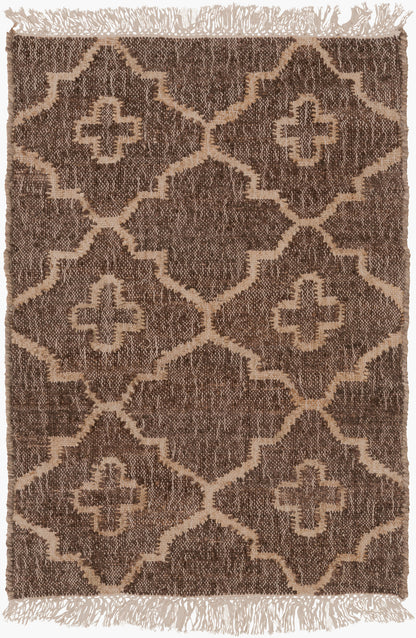 Laural LRL-6011 Alfombra decorativa de yute hecha a mano de 2' x 3'