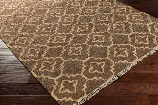 Laural LRL-6011 Alfombra decorativa de yute hecha a mano de 2' x 3'