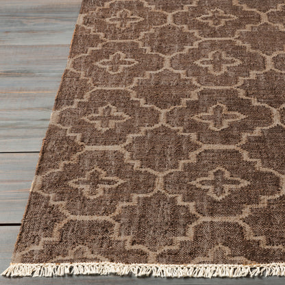 Laural LRL-6011 Alfombra decorativa de yute hecha a mano de 2' x 3'
