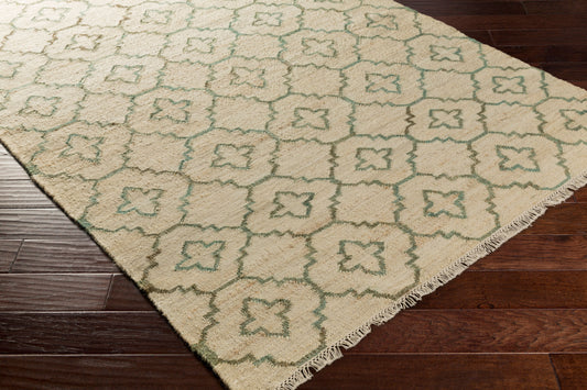 Laural LRL-6012 Alfombra decorativa de yute hecha a mano de 2' x 3'