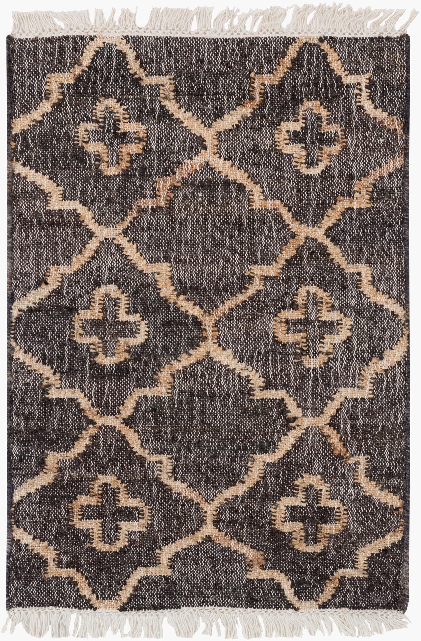 Laural LRL-6013 Alfombra decorativa de yute hecha a mano de 2' x 3'