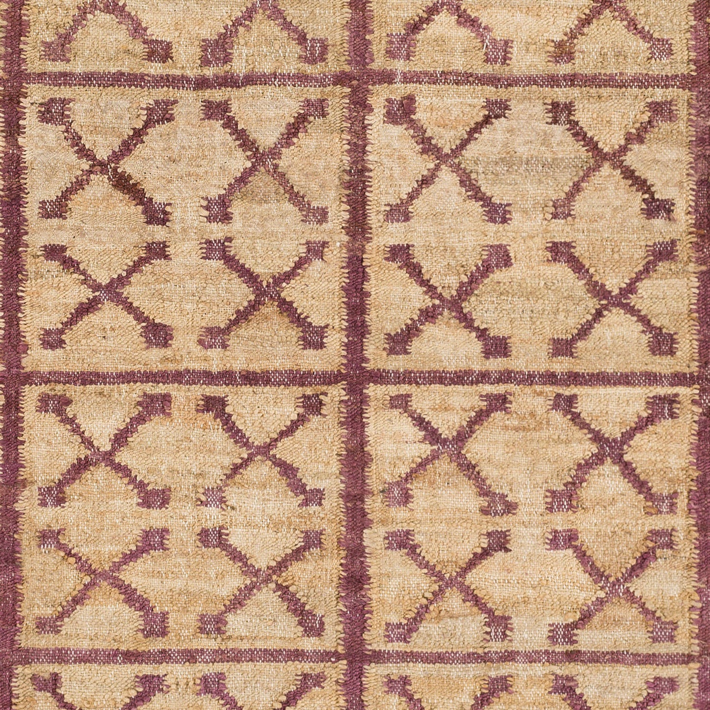 Laural LRL-6018 Alfombra decorativa de yute hecha a mano de 2' x 3'