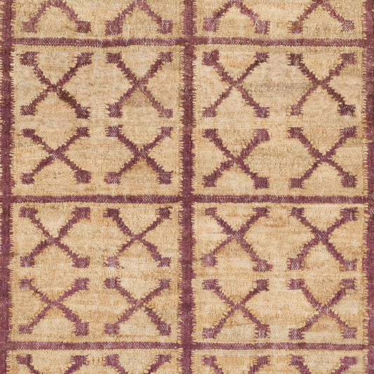 Laural LRL-6018 Alfombra decorativa de yute hecha a mano de 2' x 3'