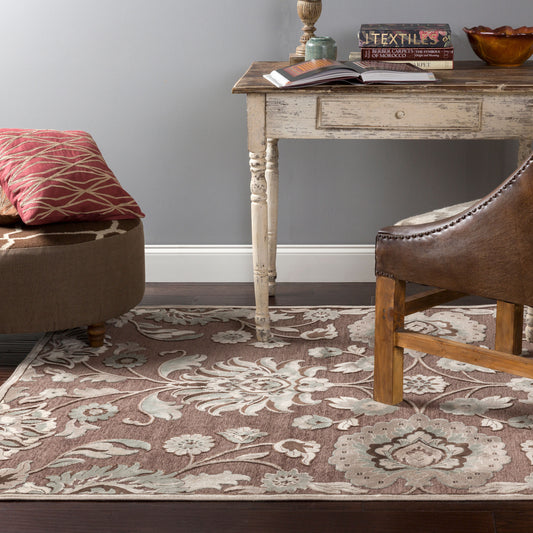 Alfombra tejida a máquina Lauren LRN-5601 de 4' x 6'