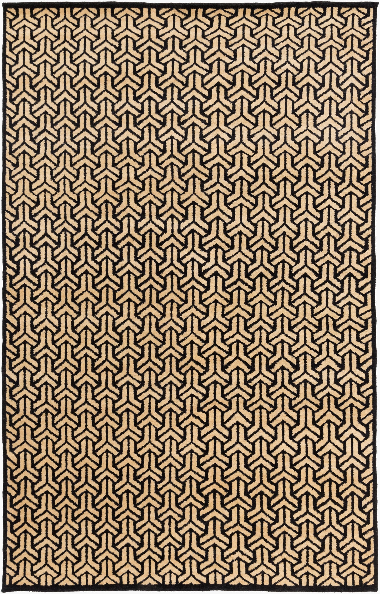 Ludlow LUD-2002 2' x 3' Handmade Faux Silk Accent Rug