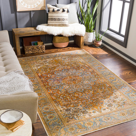 Lavable LVB-2302 3' x 4' Machine Woven Washable Accent Rug