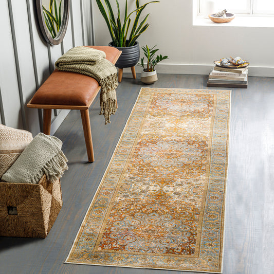 Lavable LVB-2302 8ft Runner Machine Woven Washable Runner Rug