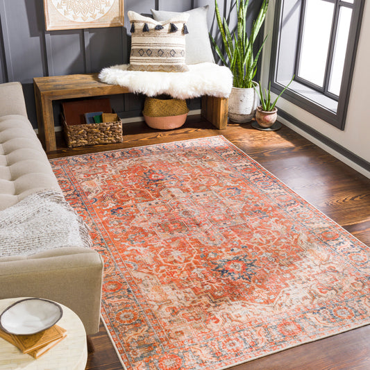Lavable LVB-2303 3' x 4' Machine Woven Washable Accent Rug