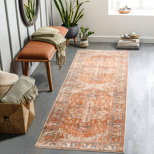 Lavable LVB-2303 8ft Runner Machine Woven Washable Runner Rug