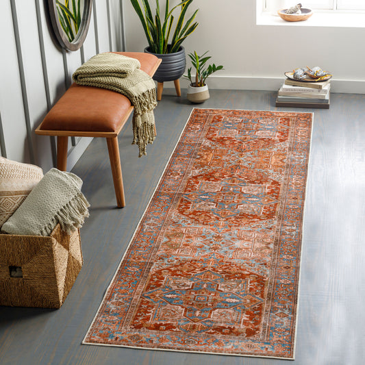 Lavable LVB-2304 8ft Runner Machine Woven Washable Runner Rug