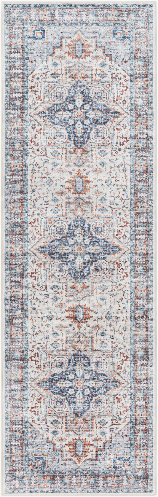 Lavable LVB-2305 8ft Runner Machine Woven Washable Runner Rug