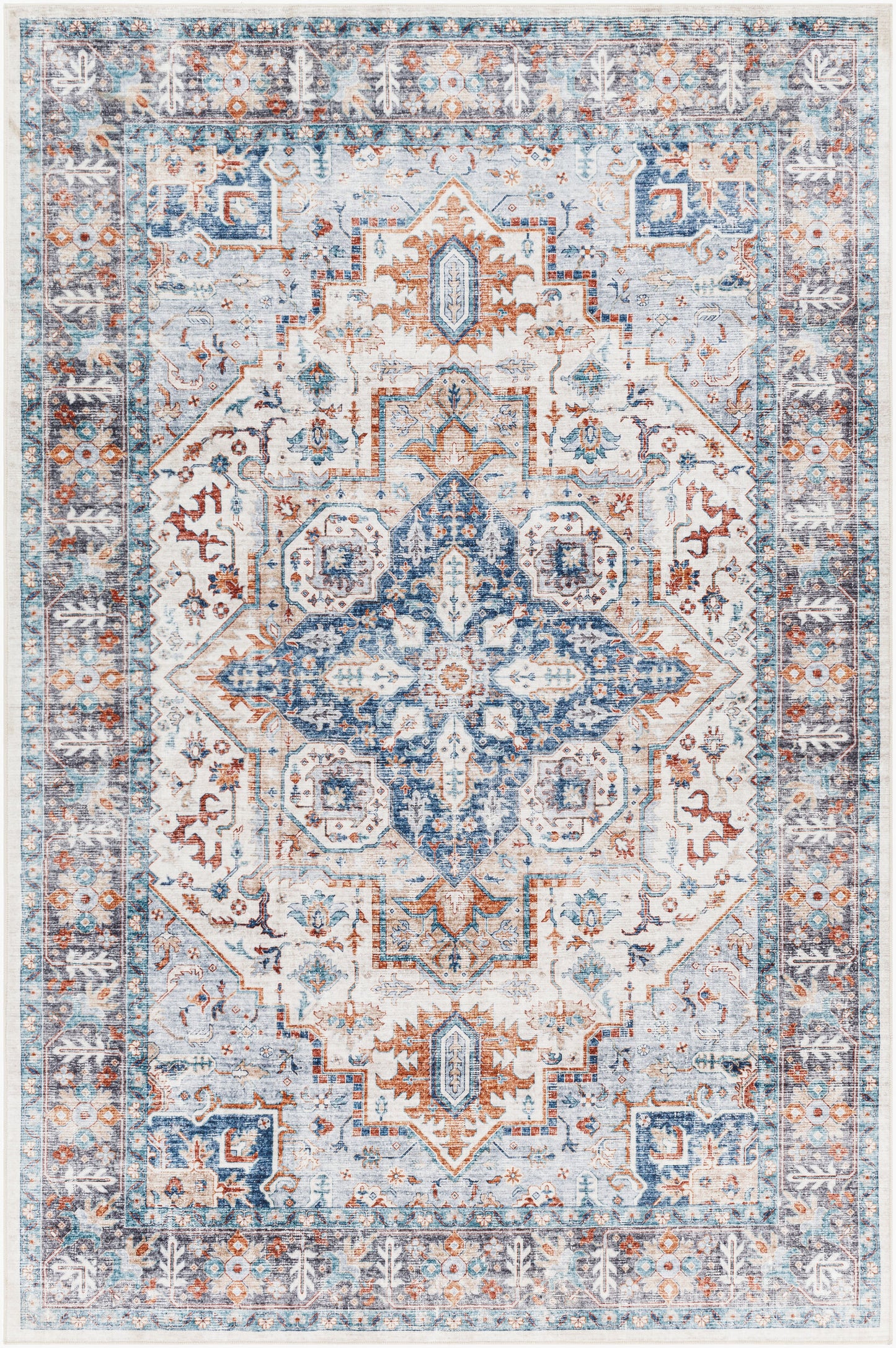 Lavable LVB-2305 3' x 4' Machine Woven Washable Accent Rug