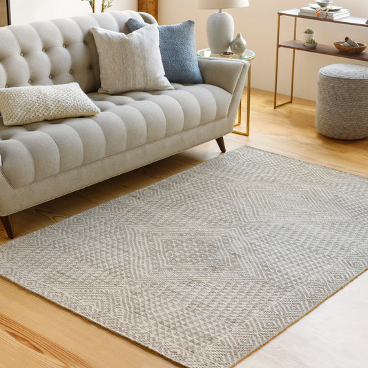 Livorno LVN-2306 2' x 3' Handmade Faux Silk Accent Rug