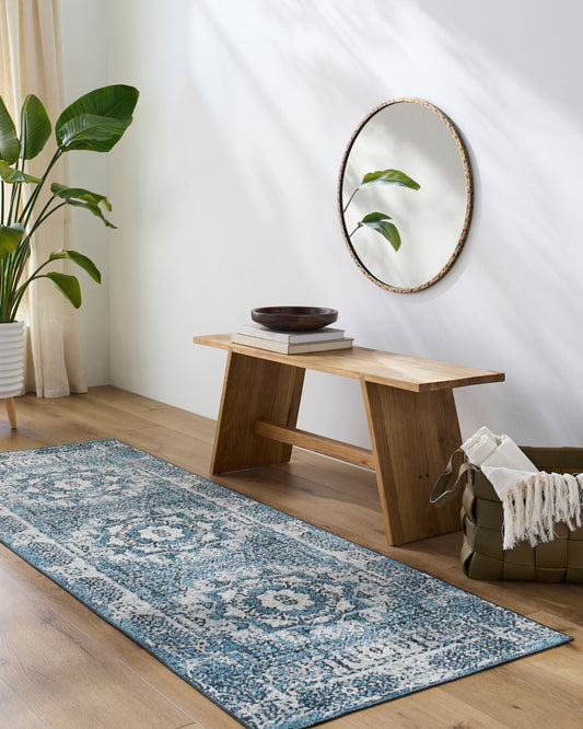 Lavadora LVR-2314 7ft Runner Machine Woven Washable Runner Rug