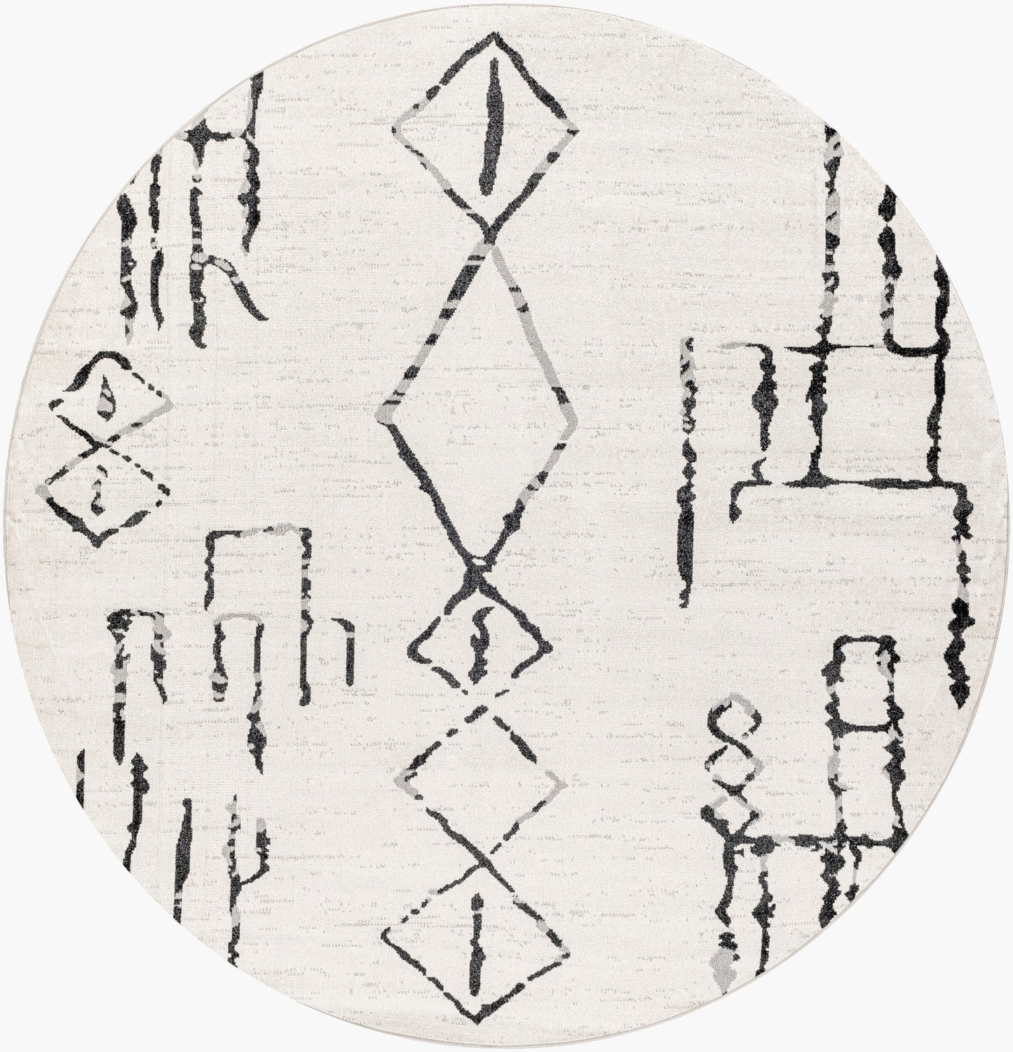 Lavadora LVR-2318 6ft Round Machine Woven Washable Area Rug