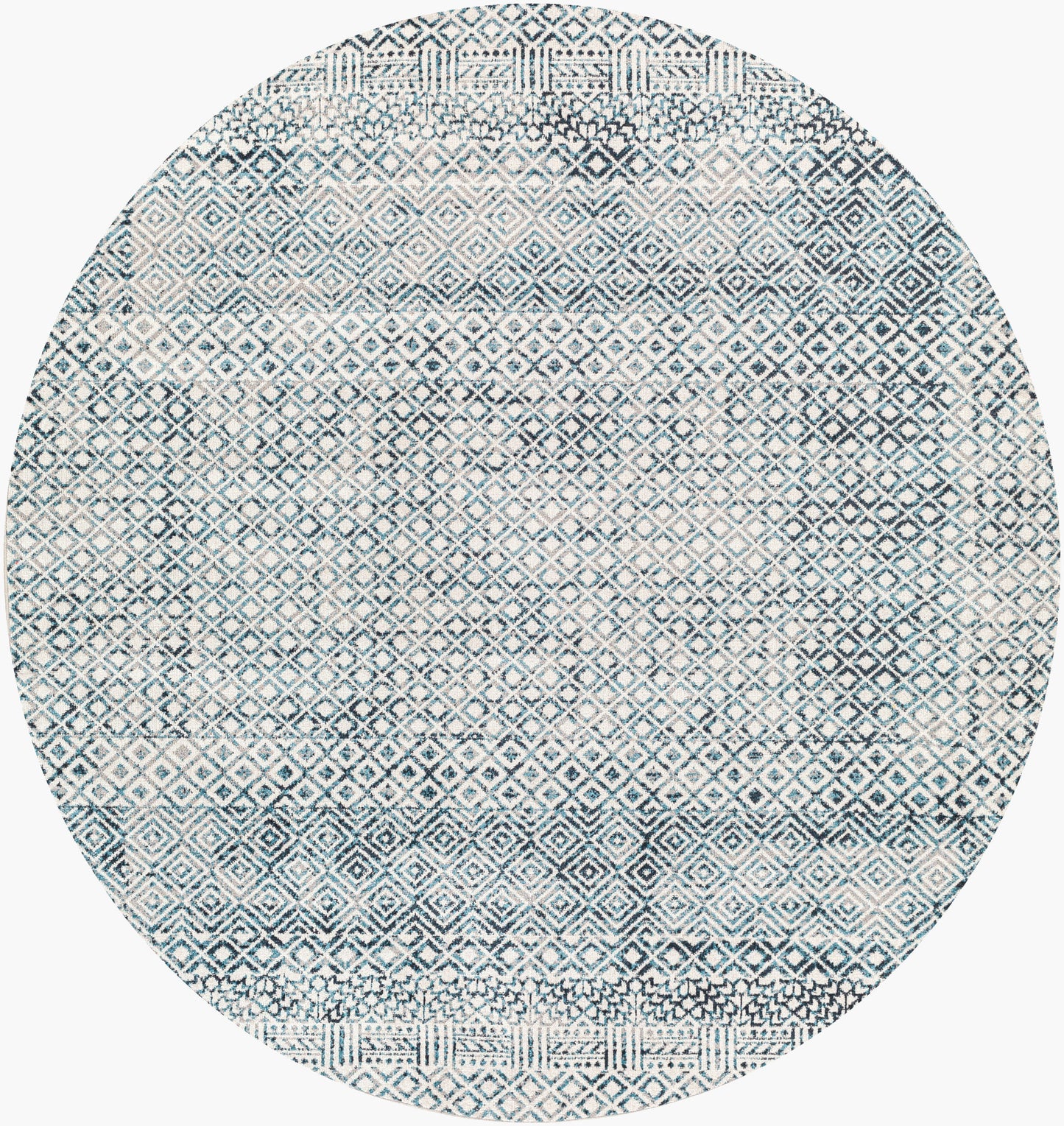 Lavadora LVR-2320 6ft Round Machine Woven Washable Area Rug