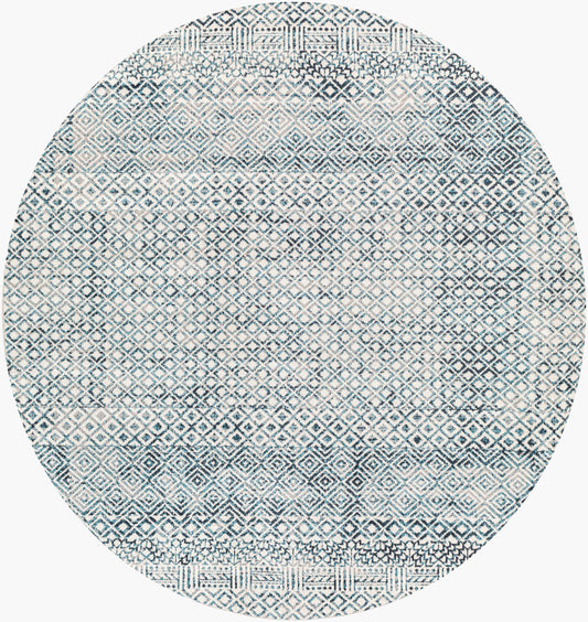 Lavadora LVR-2320 6ft Round Machine Woven Washable Area Rug