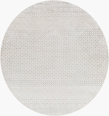 Lavadora LVR-2321 6ft Round Machine Woven Washable Area Rug