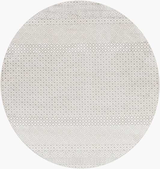 Lavadora LVR-2321 6ft Round Machine Woven Washable Area Rug