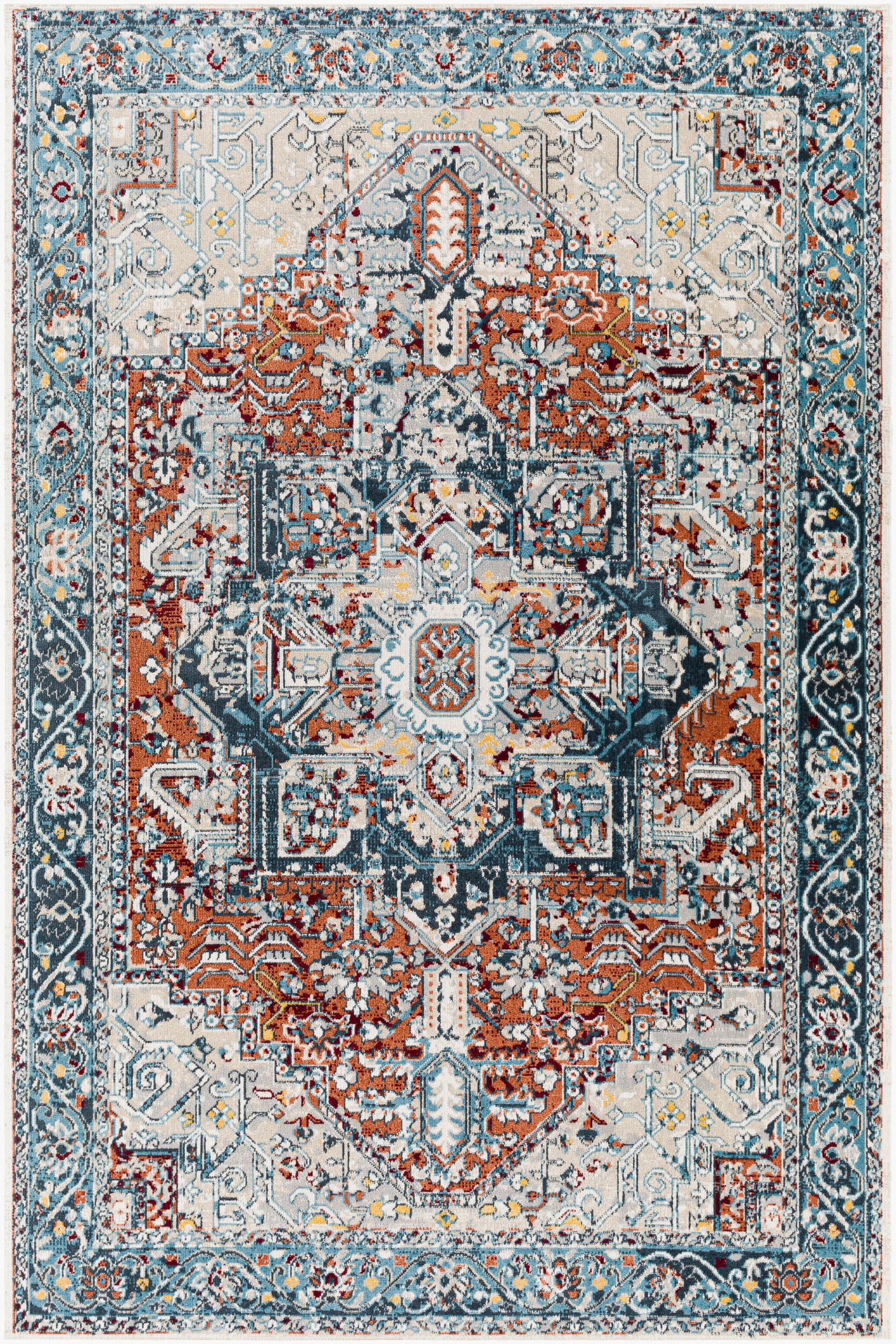 Lavadora LVR-2323 5' x 7' Machine Woven Washable Area Rug