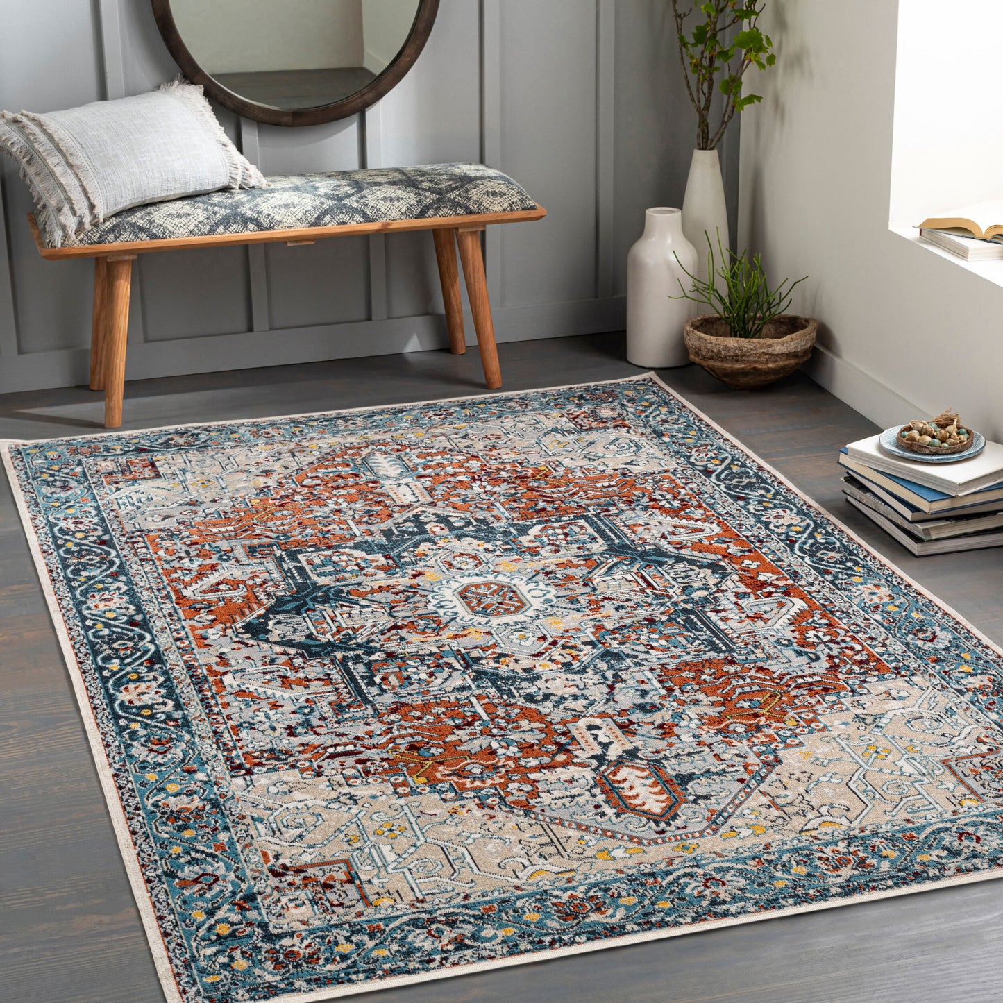 Lavadora LVR-2323 8' x 10' Machine Woven Washable Area Rug