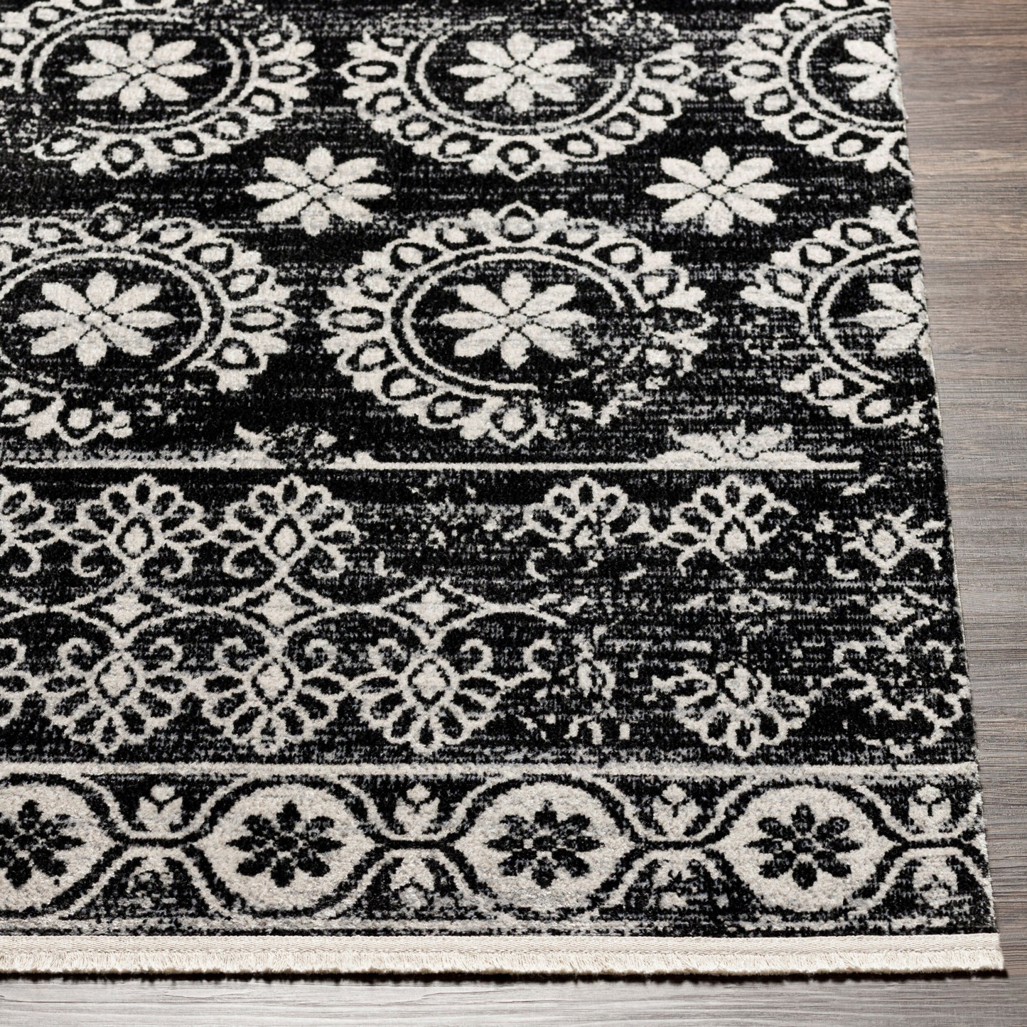 Lavadora LVR-2325 6ft Round Machine Woven Washable Area Rug