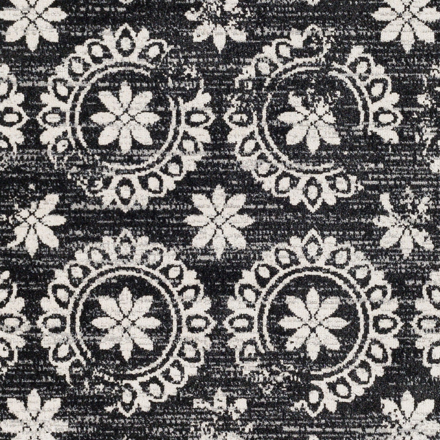 Lavadora LVR-2325 6ft Round Machine Woven Washable Area Rug