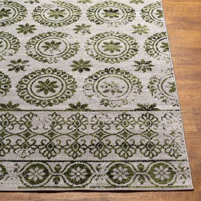 Lavadora LVR-2326 6ft Round Machine Woven Washable Area Rug