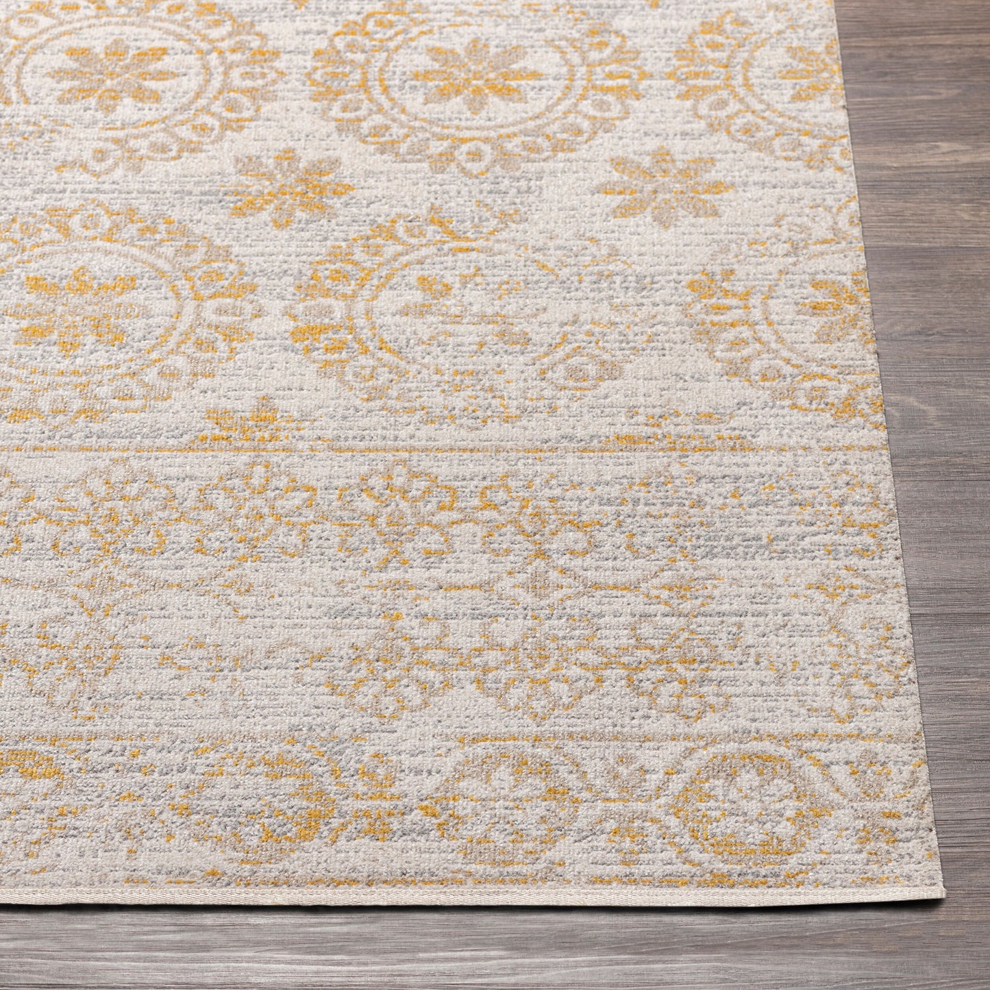 Lavadora LVR-2327 6ft Round Machine Woven Washable Area Rug