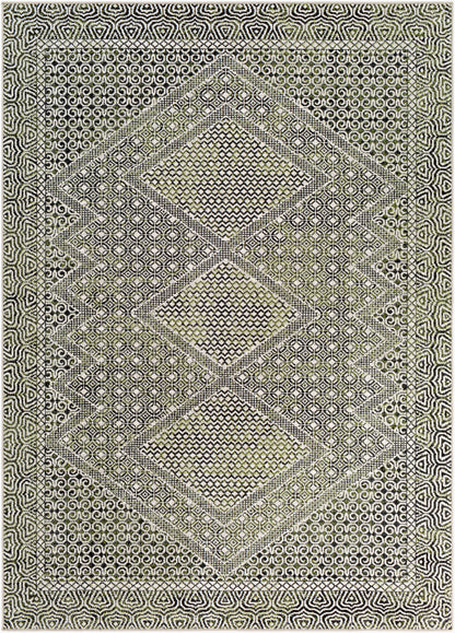 Lavadora LVR-2328 6ft Round Machine Woven Washable Area Rug