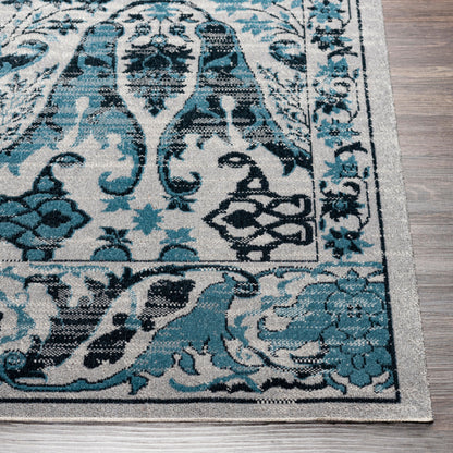 Lavadora LVR-2333 6ft Round Machine Woven Washable Area Rug