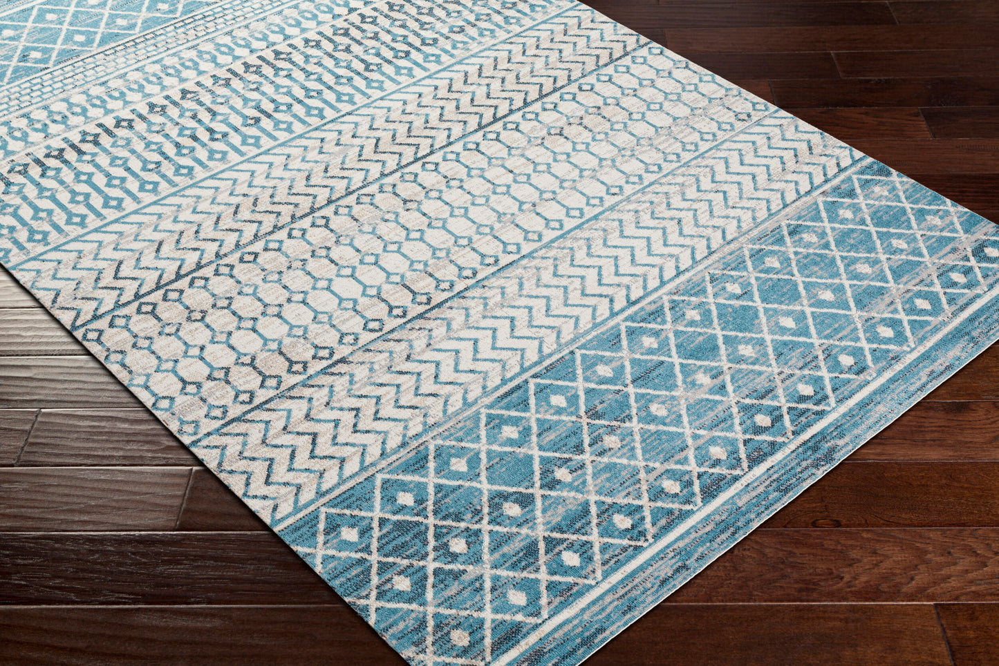 Lavadora LVR-2335 6ft Round Machine Woven Washable Area Rug