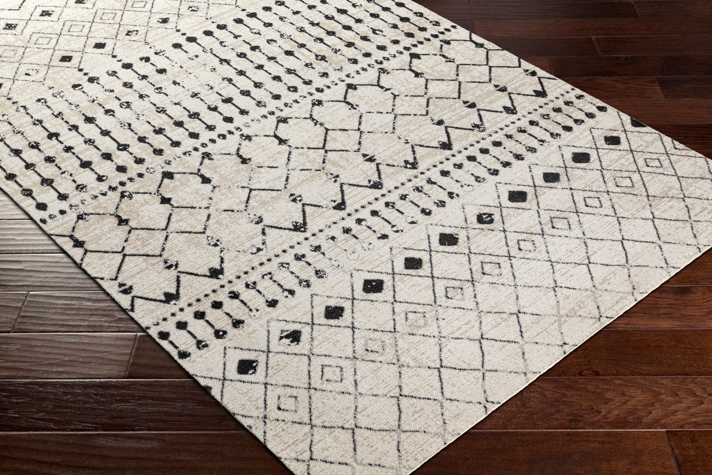 Lavadora LVR-2336 6ft Round Machine Woven Washable Area Rug
