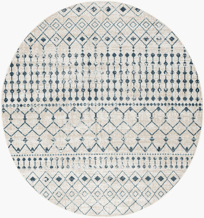 Lavadora LVR-2338 6ft Round Machine Woven Washable Area Rug