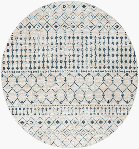 Lavadora LVR-2338 6ft Round Machine Woven Washable Area Rug