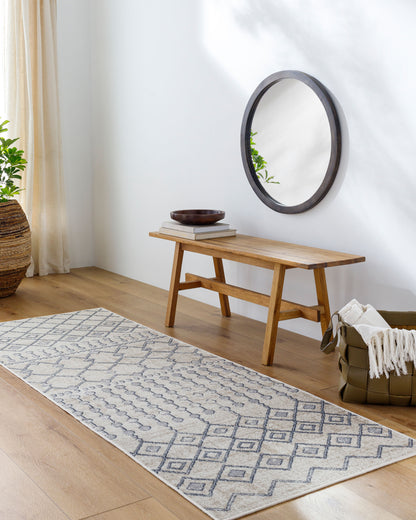 Lavadora LVR-2339 6ft Round Machine Woven Washable Area Rug
