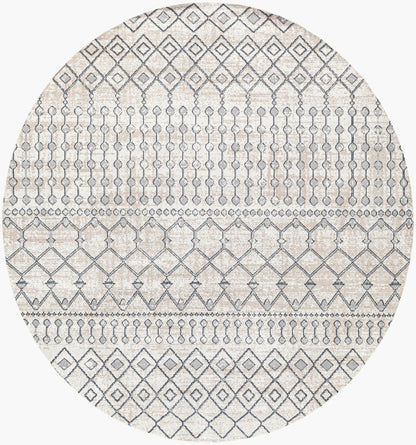 Lavadora LVR-2339 6ft Round Machine Woven Washable Area Rug