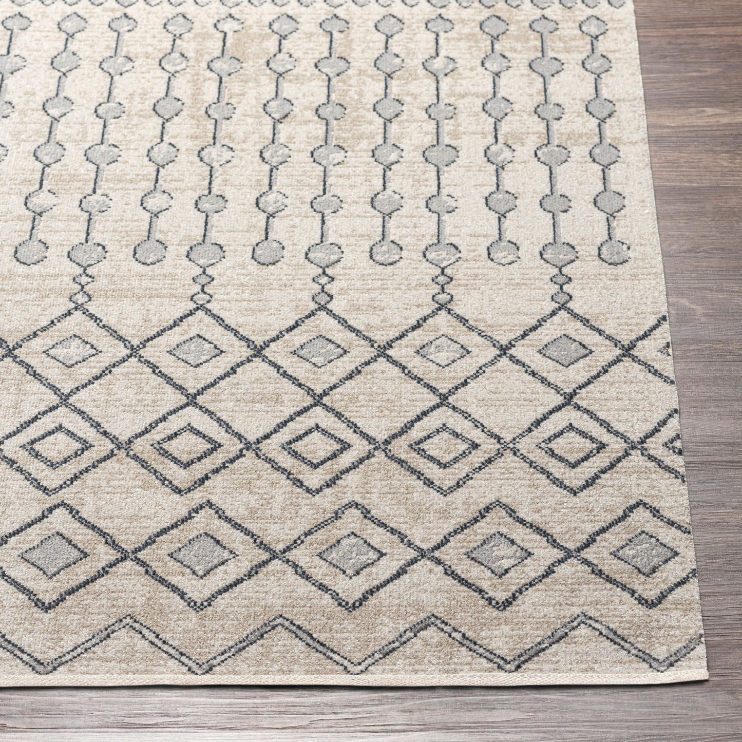 Lavadora LVR-2339 6ft Round Machine Woven Washable Area Rug