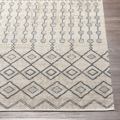 Lavadora LVR-2339 6ft Round Machine Woven Washable Area Rug