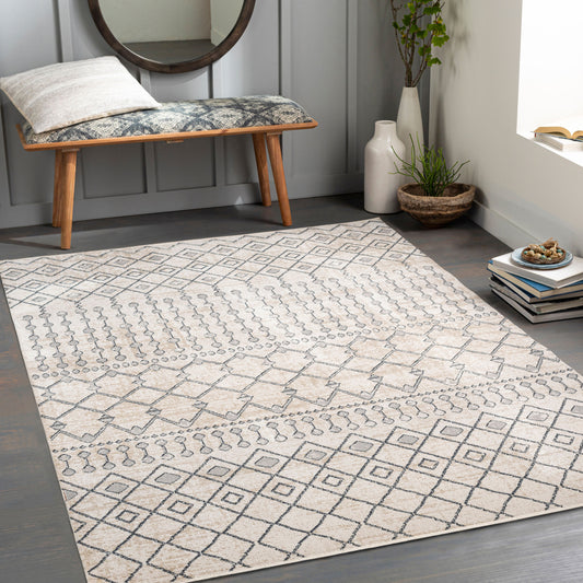 Lavadora LVR-2339 6' x 9' Machine Woven Washable Area Rug