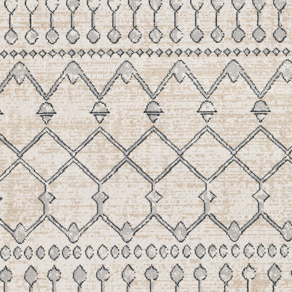 Lavadora LVR-2339 6ft Round Machine Woven Washable Area Rug