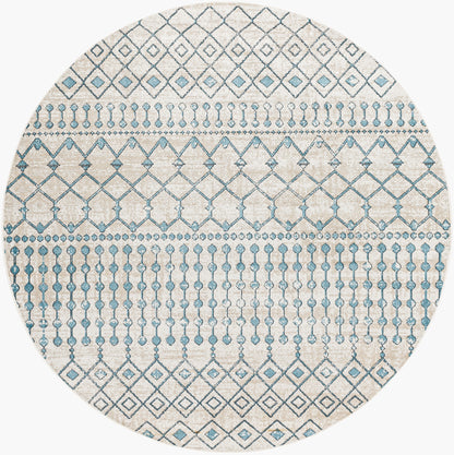 Lavadora LVR-2340 6ft Round Machine Woven Washable Area Rug
