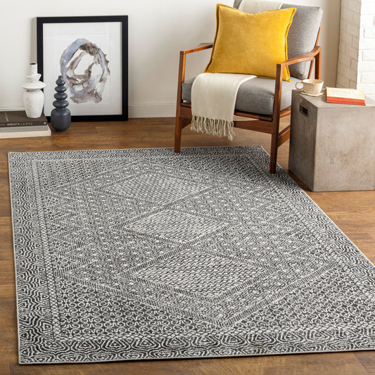 Lavadora LVR-2342 6ft Round Machine Woven Washable Area Rug