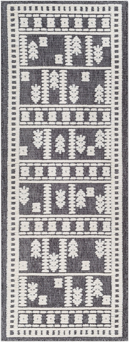 Lyna LYA-2300 7ft Runner Machine Woven Washable Runner Rug