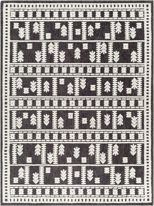 Lyna LYA-2300 5' x 7' Machine Woven Washable Area Rug