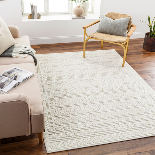 Lyna LYA-2301 2' x 3' Machine Woven Washable Accent Rug