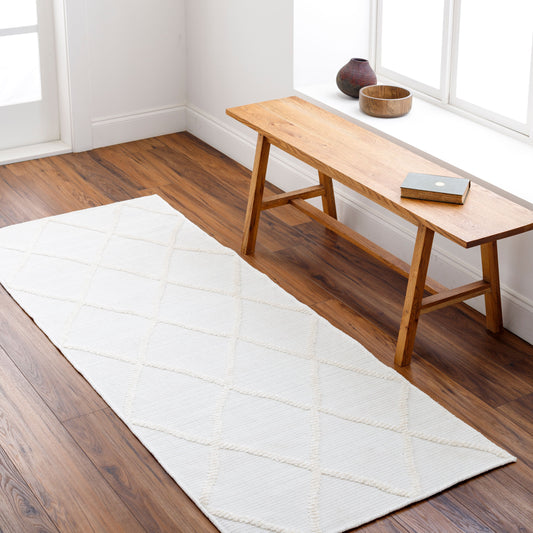 Lyna LYA-2303 7ft Runner Machine Woven Washable Runner Rug
