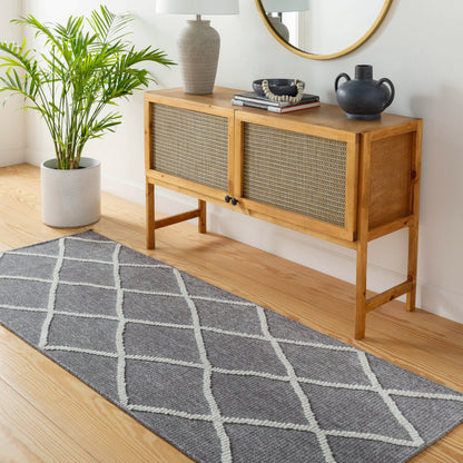 Lyna LYA-2304 7ft Runner Machine Woven Washable Runner Rug