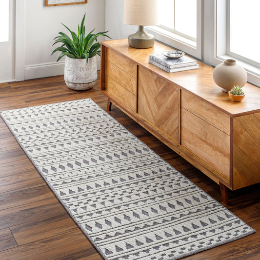 Lyna LYA-2305 7ft Runner Machine Woven Washable Runner Rug